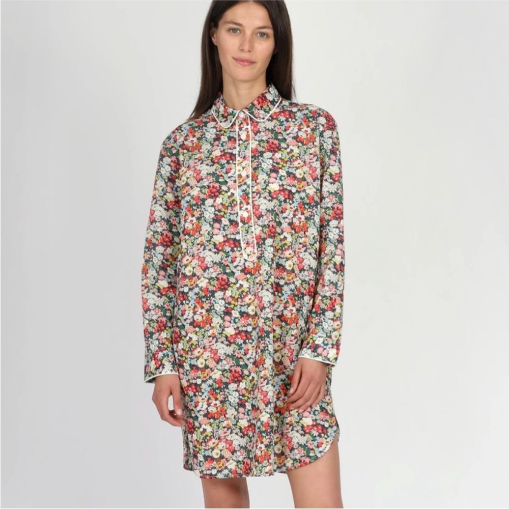 Sleepy Jones Elsa Night Shirt in Liberty Thorpe Size XS